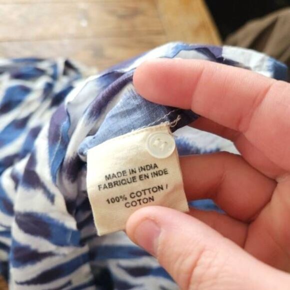 V.De.Vinster oversized Ikat blouse sz Medium - Picture 4 of 5